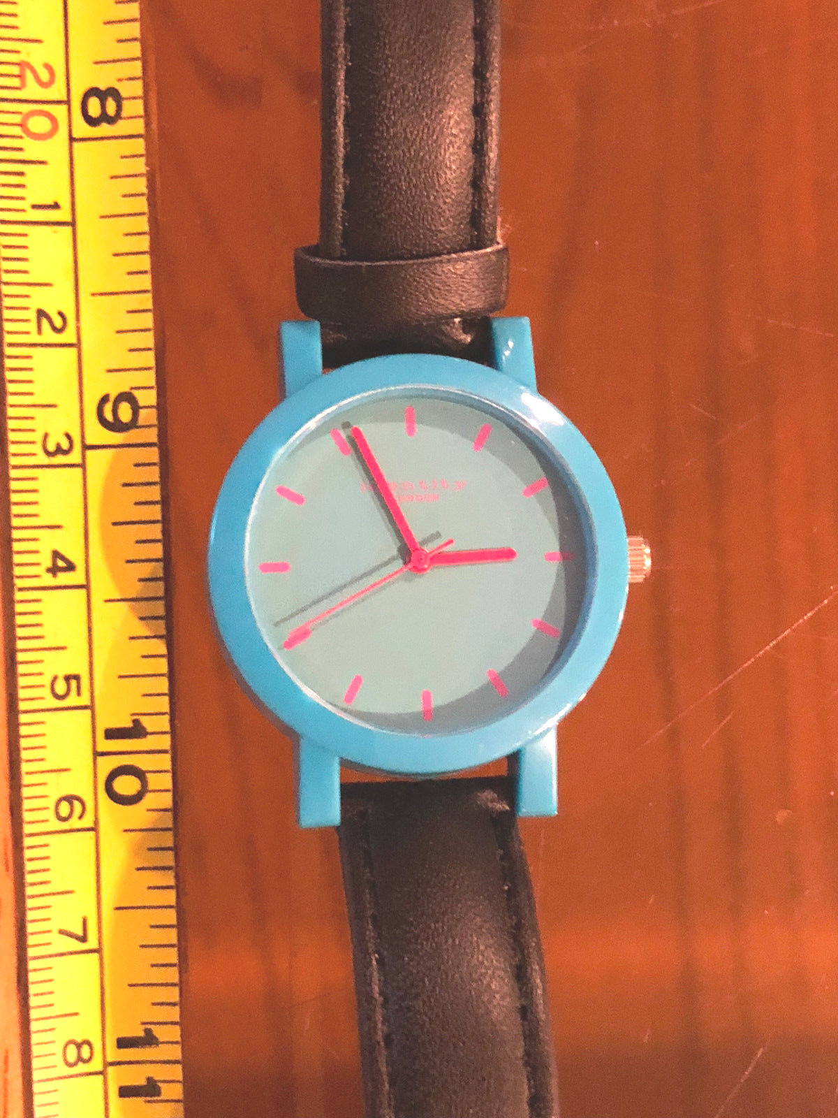 Watch Wristwatch Identity London Blue Black Strap New Strap Time Needs battery