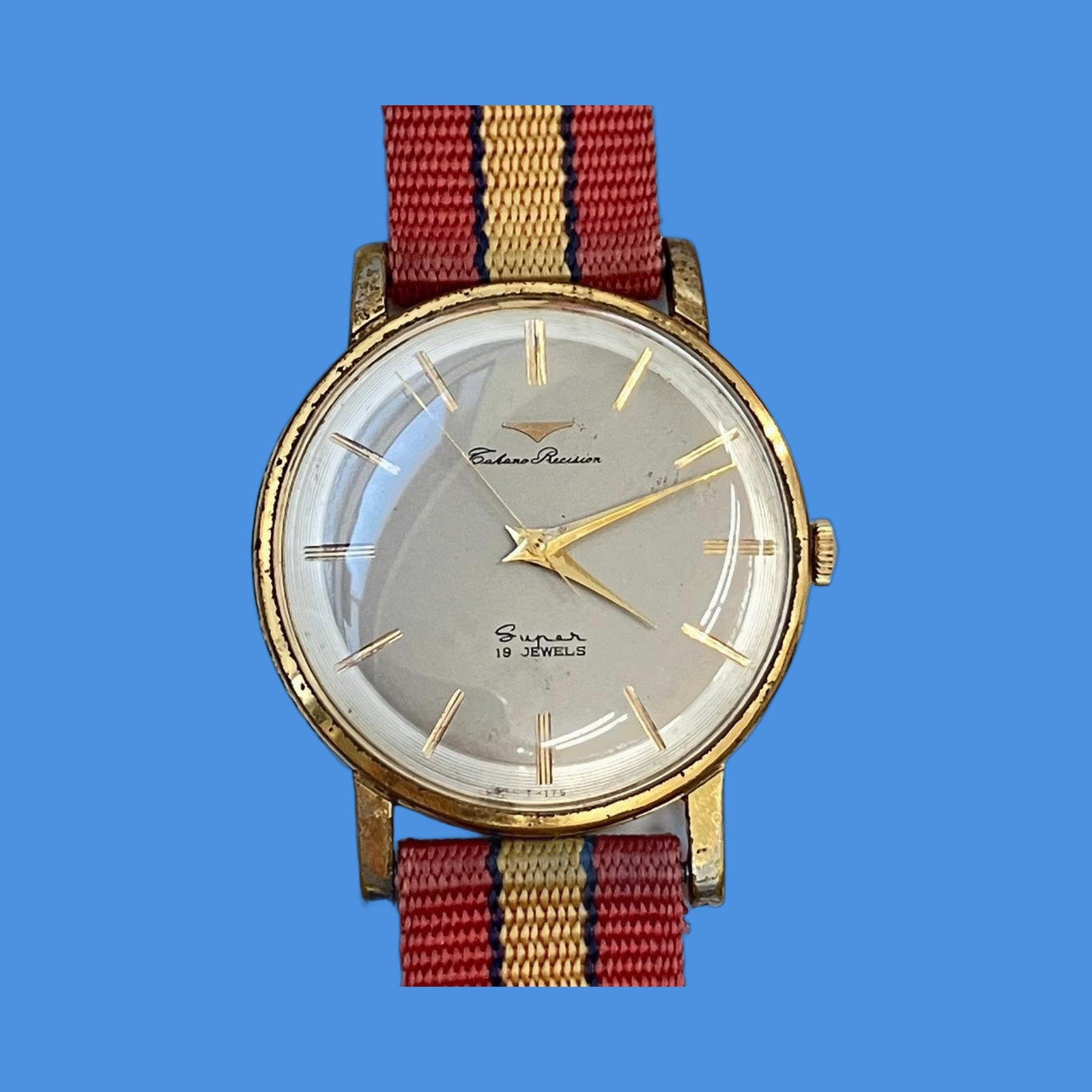 [Good] Takano Precision Super 19 Jewels Vintage Watch 35mm From Japan