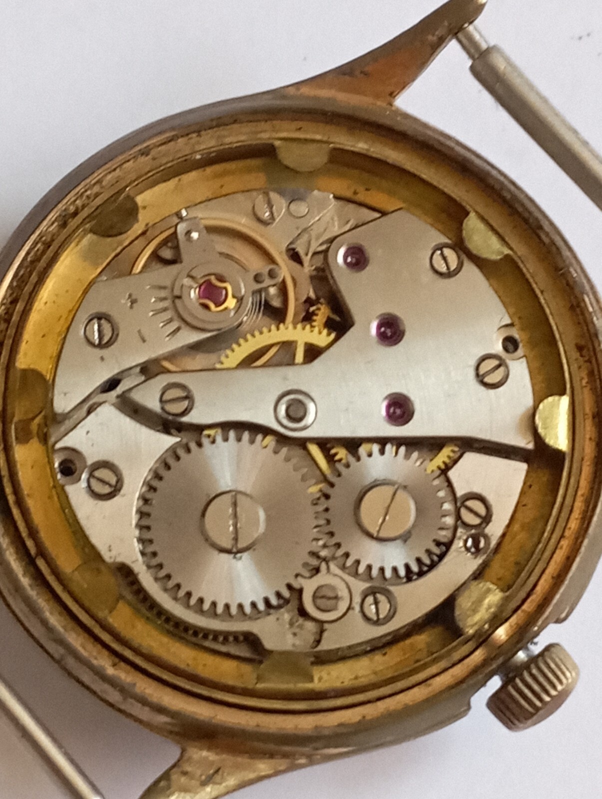 VINTAGE Rare France made PRECISA INCABLOCK 15 rubis military type watch working!