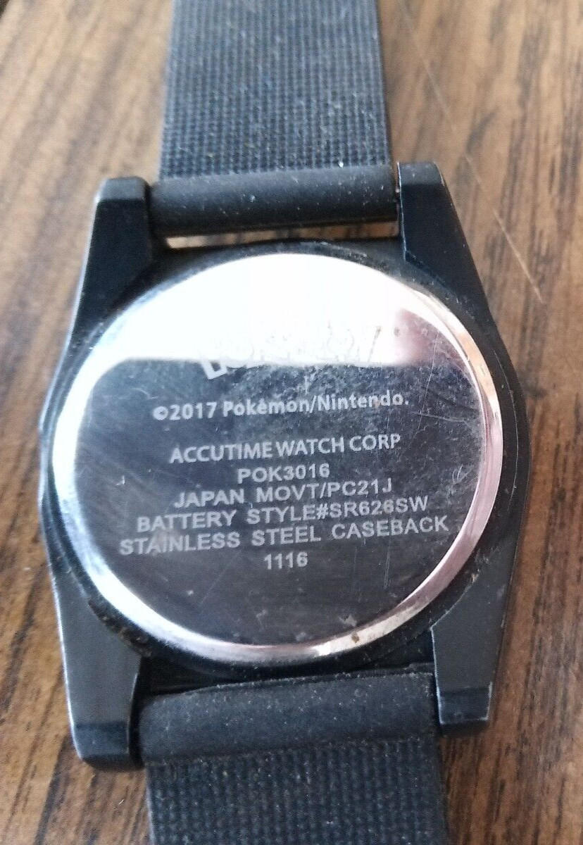 Pokemon Pikachu Watch(2017 Accutime Watch Corp) POK3018 None Working