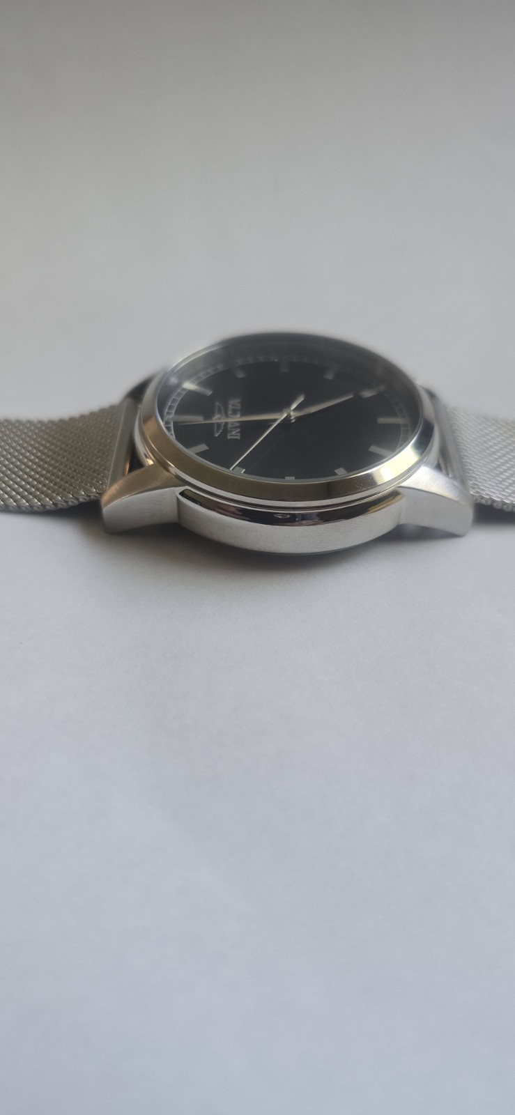 Invicta Celestial 48504 Men’s Watch 43mm Black Dial Stainless Steel Mesh NIB