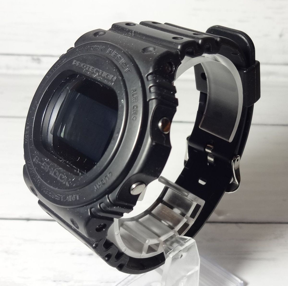 Round Mirror Face Matte Black G SHOCK Working Condition Good