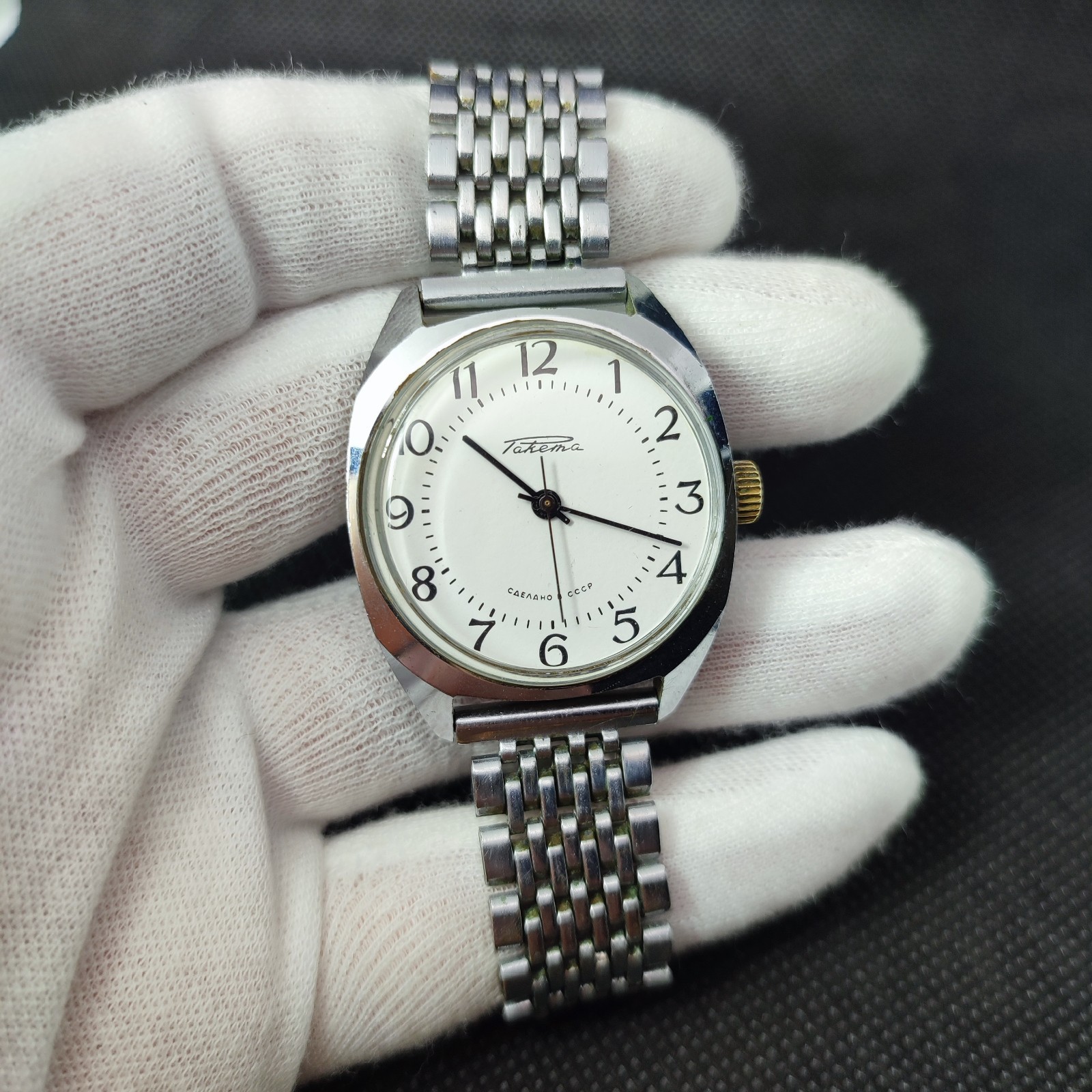 ⭐Vintage Soviet wrist watch Raketa mechanical 2609.HA 17 jewels made in USSR 80s