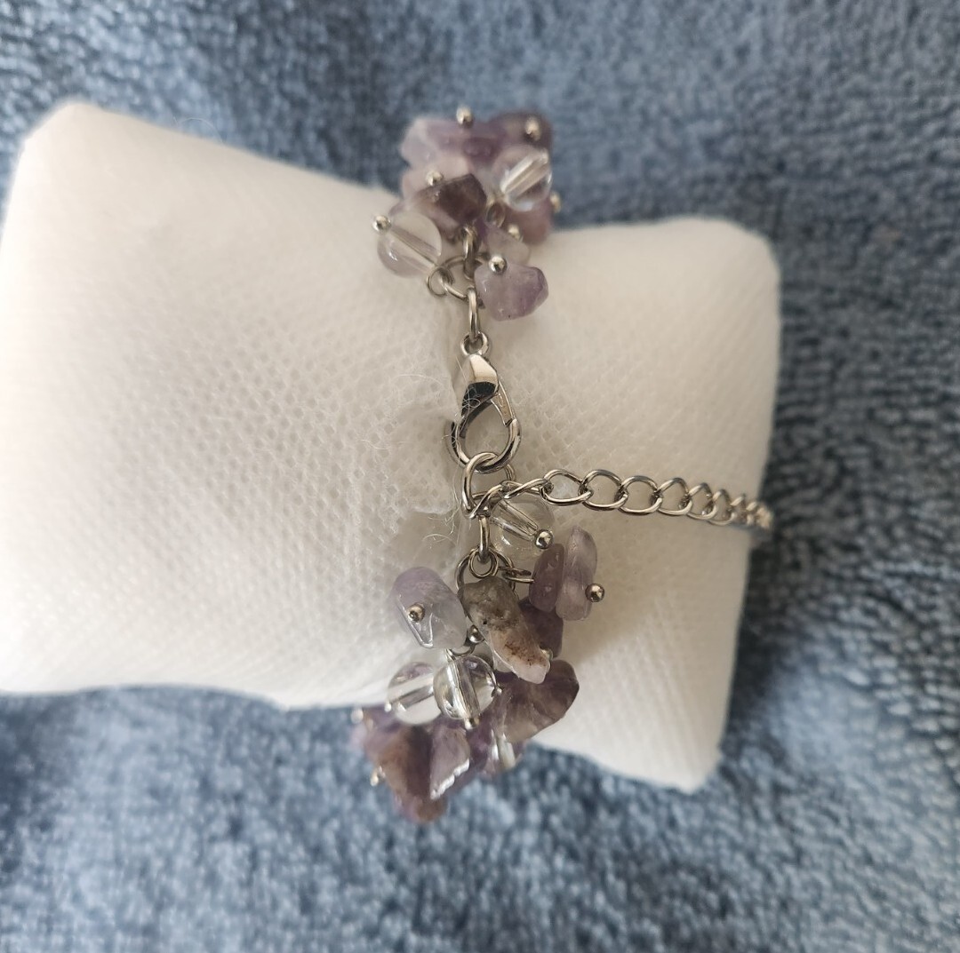 Strada Japanese Movement Amethyst Bracelet Watch 20cttw 7-8.5″ New In Box