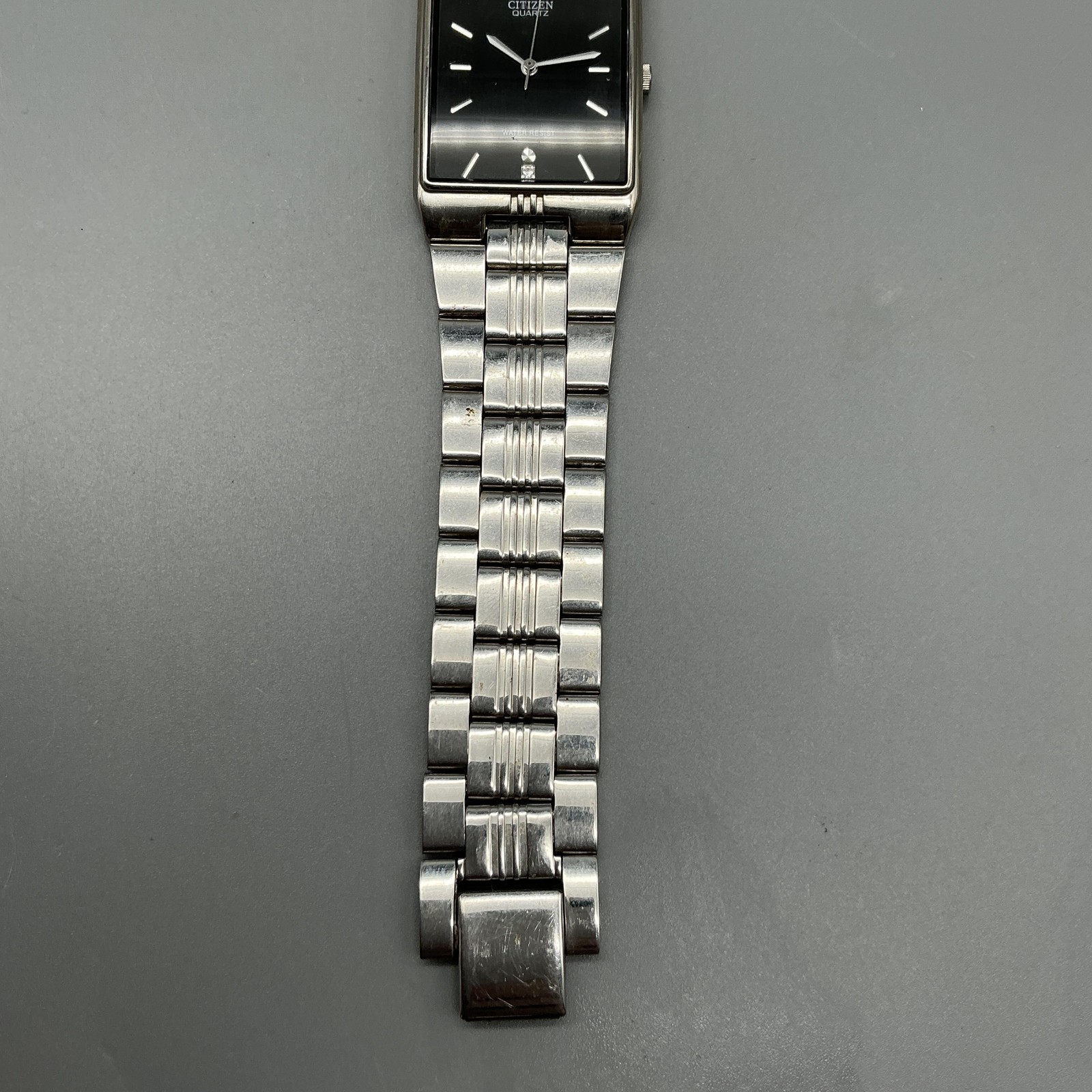 Citizen 1032-S010012 Mens Watch 23mm Black Dial Silver Tone New Battery 8″
