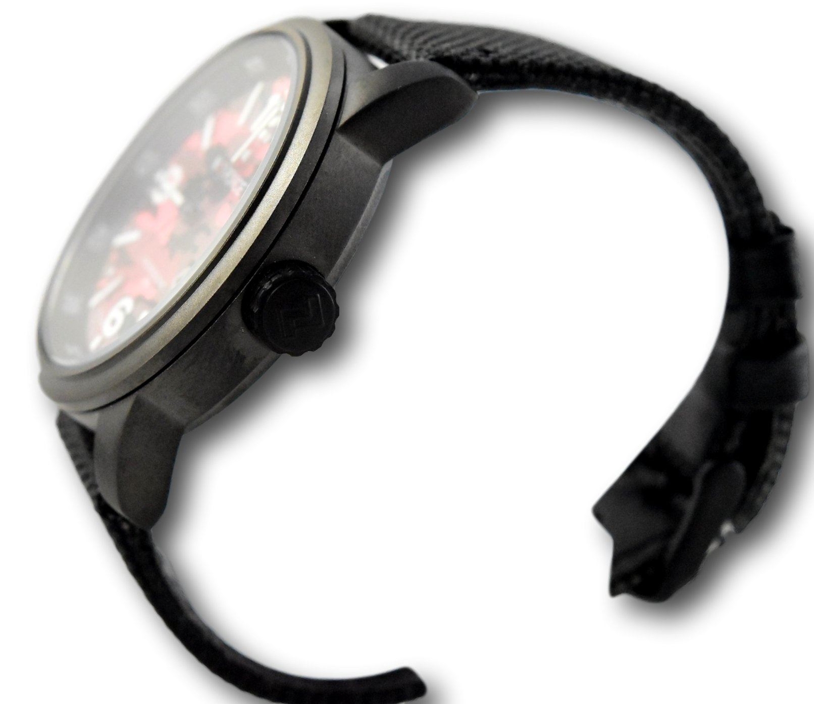 NaviForce Camo Military Red Camouflage Nylon Leather Watch NF9080 USA Seller