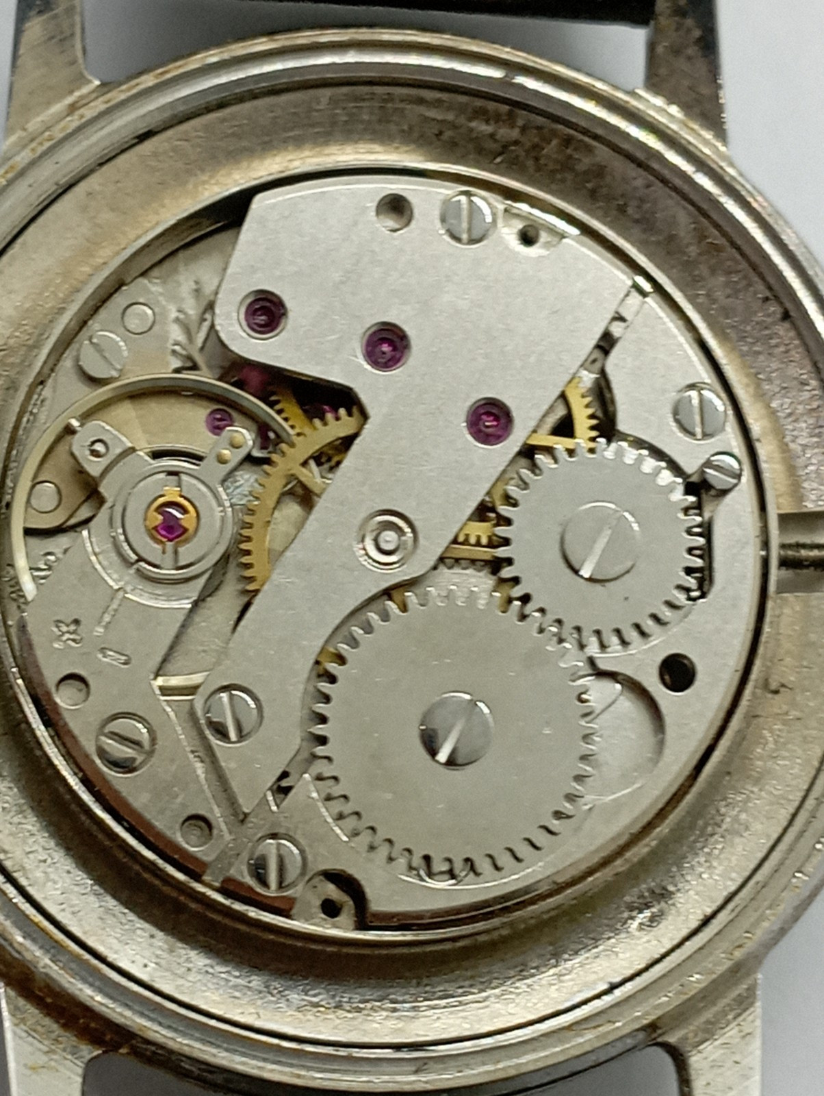 Vintage REGLEX ANCRE Cal. Cupillard 233-60 Watch Working Well ALL S. STEEL