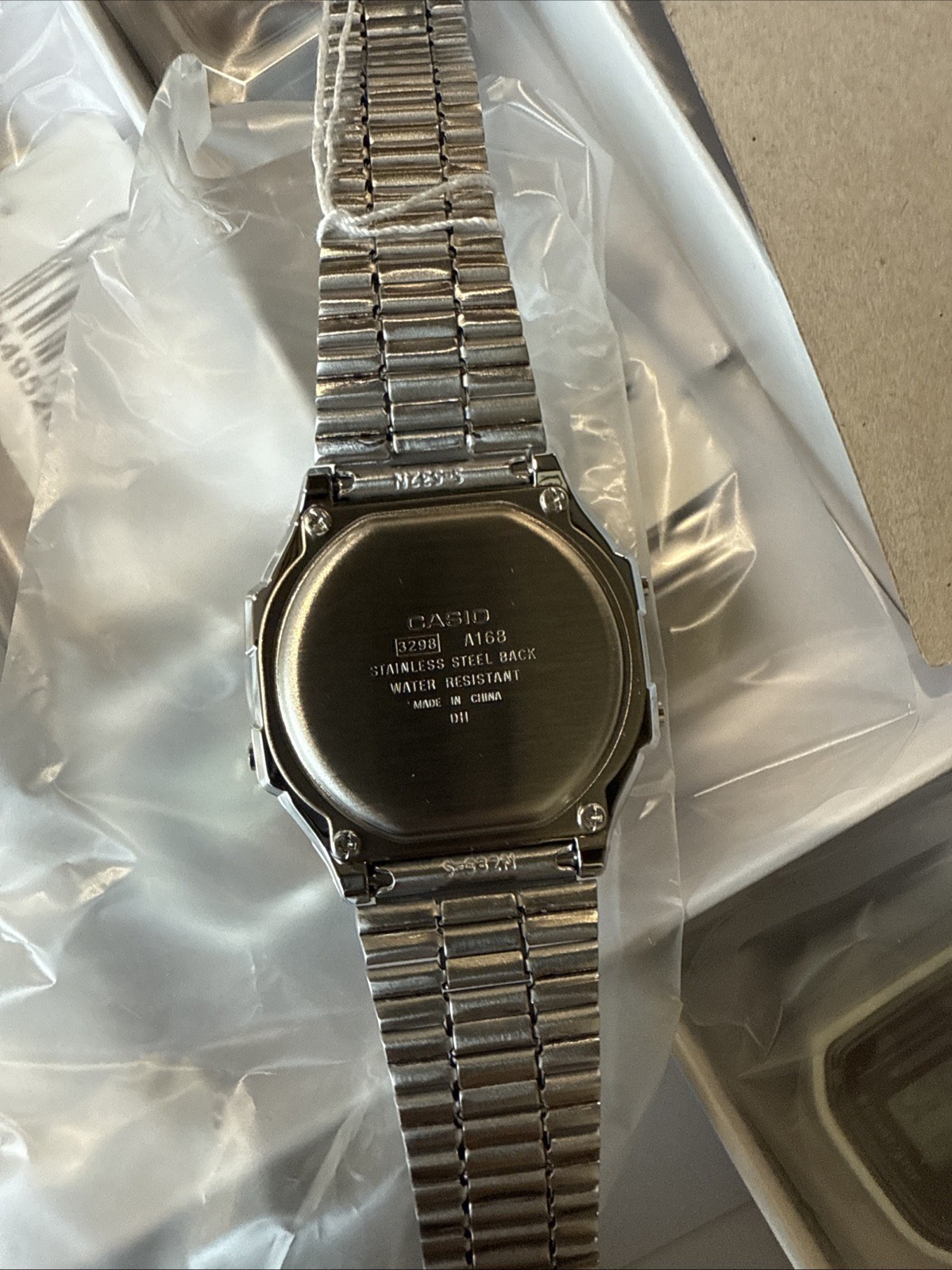 CASIO VINTAGE ICONIC A168WA-5A SILVER DIGITAL STOPWATCH ALARM WR BRAND NEW