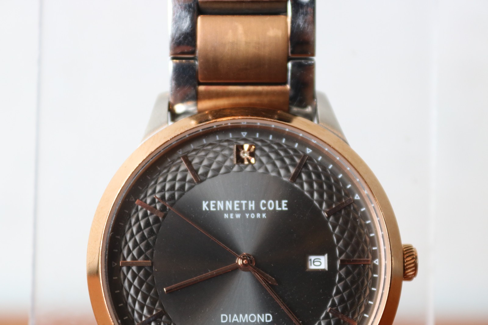 Kenneth Cole Two-Tone Diamond Collection Stainless Steel Watch