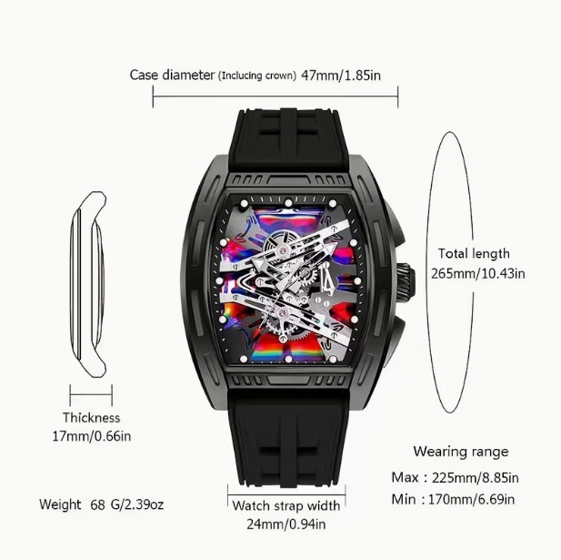 MENS TONNEAU STYLE WATCH