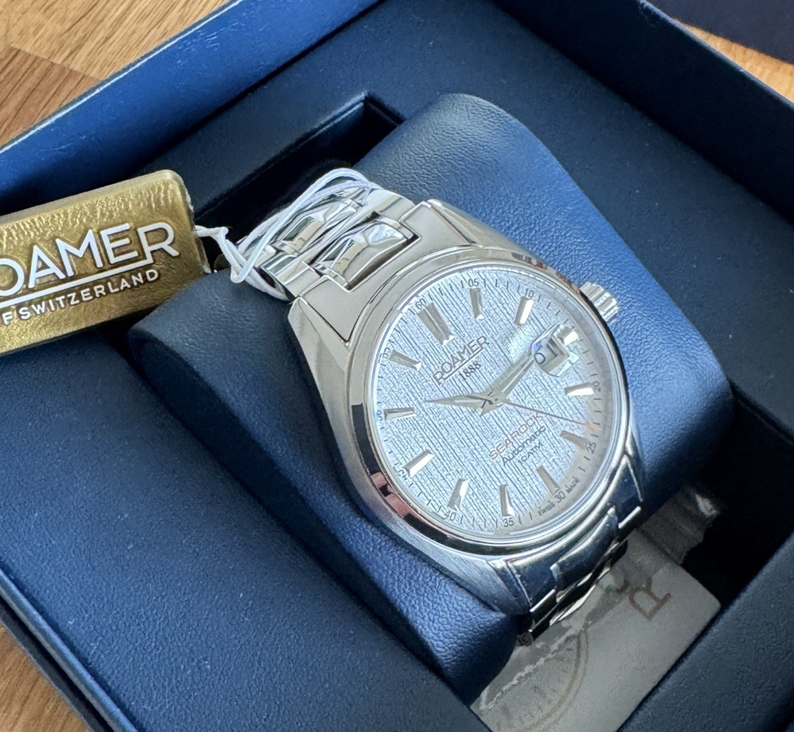 Roamer 210665 41 25 20 Searock Automatic White Dial.