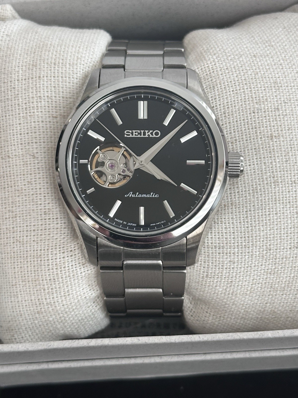 SEIKO Selection SCVE053 Automatic Open Heart Black Dial JDM – BRAND NEW