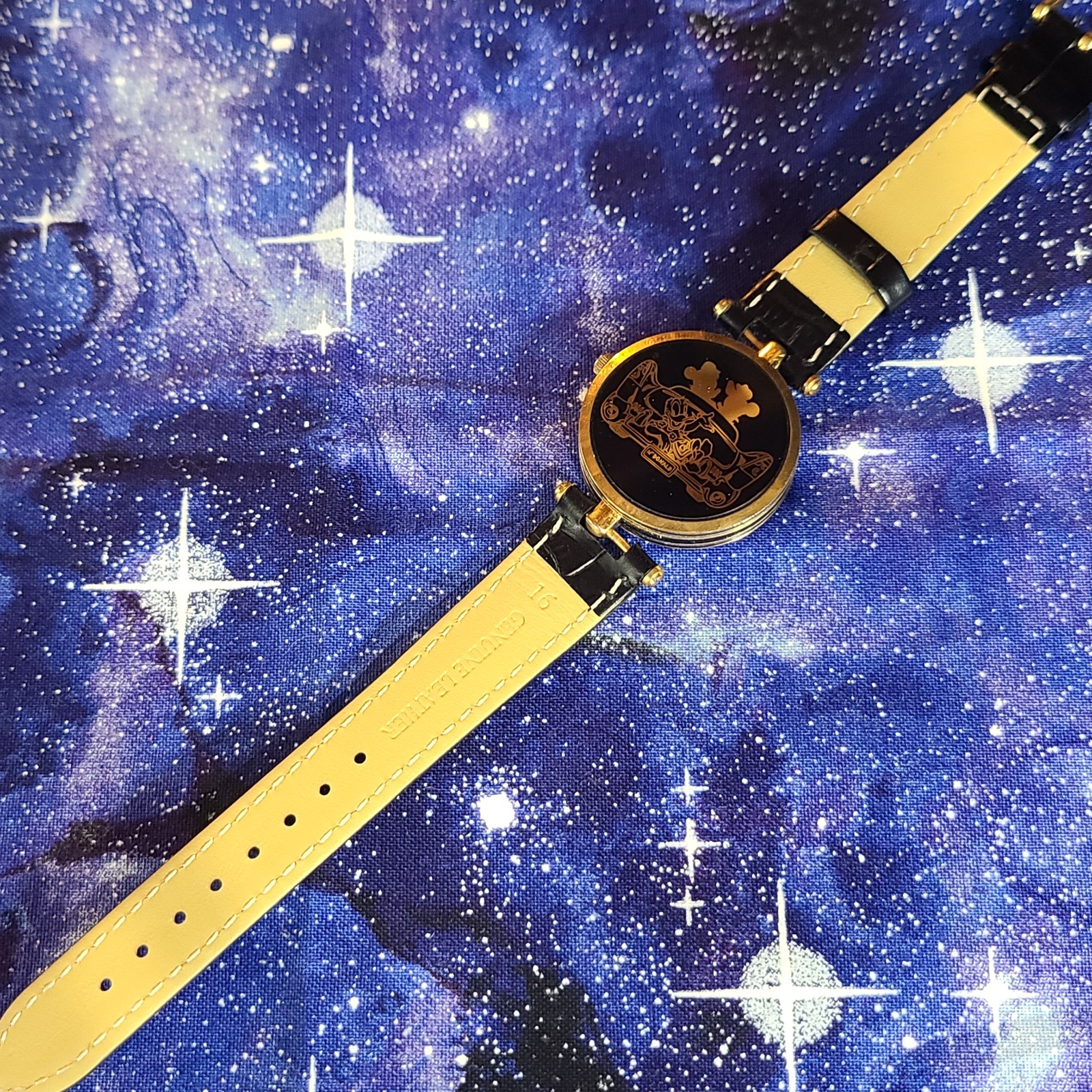 Disney Pedre Mickey Minnie Cadillac Rumble Seat Vintage Watch Ready To Wear