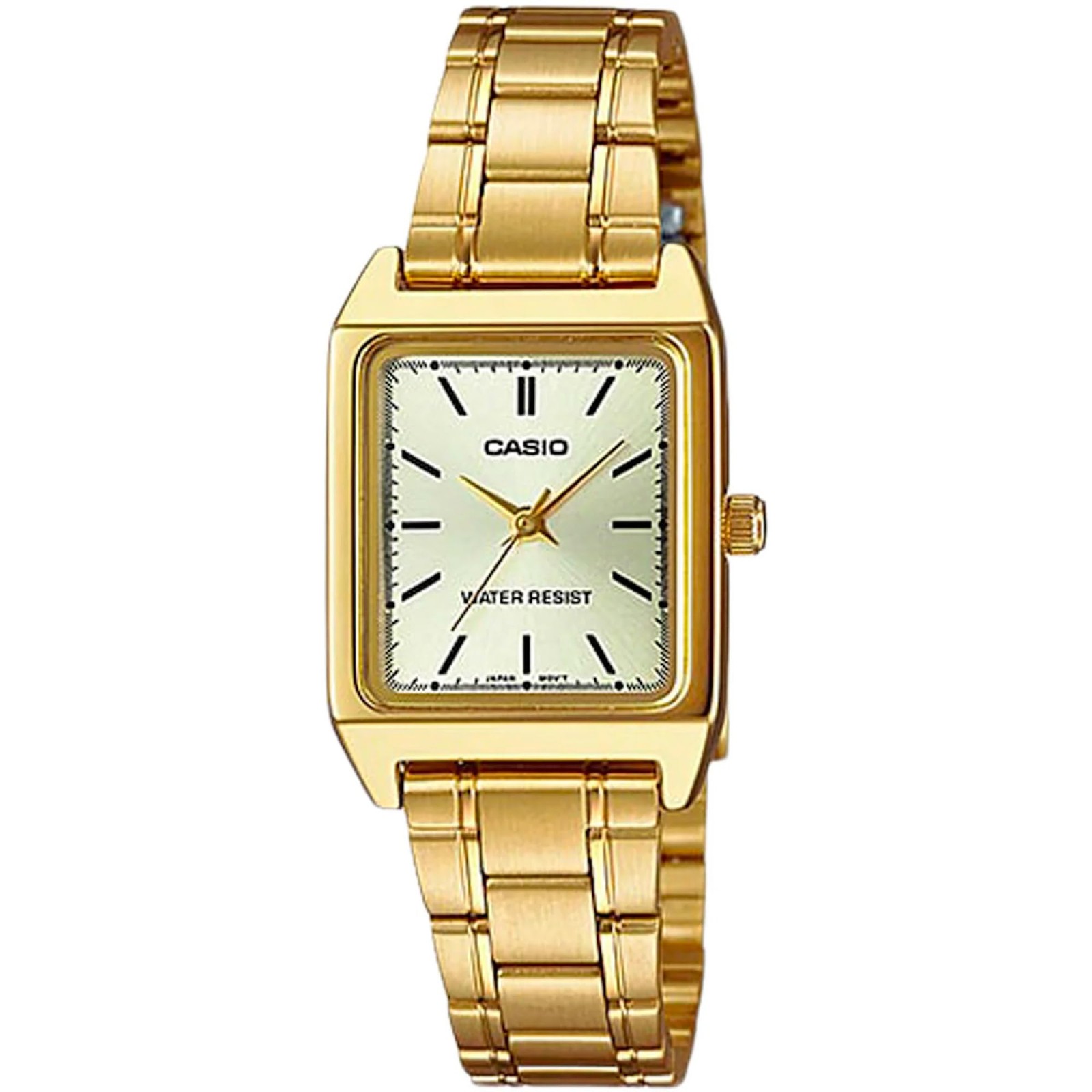 Casio Rectangle Analog Gold Tone Women’s Watch LTP-V007G-9E