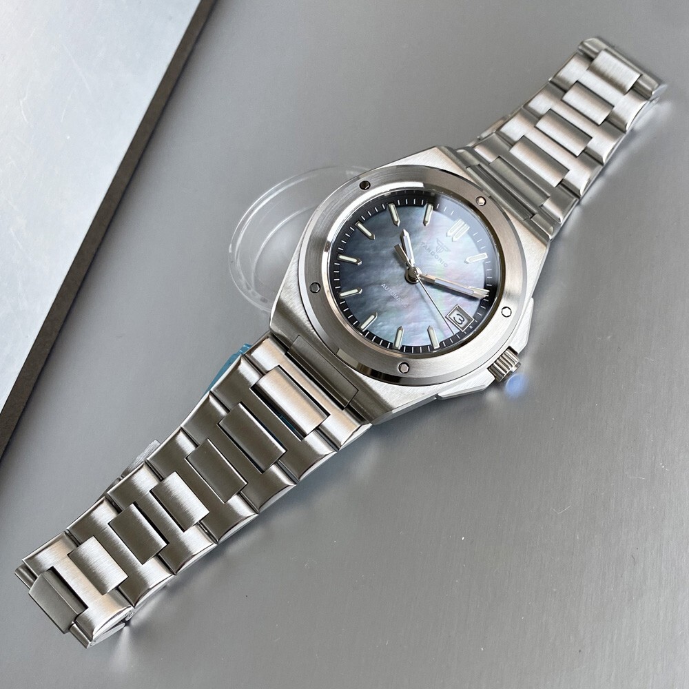 Tandorio 2025 New MOP Business NH35A Automatic Men Sapphire Glass Watch