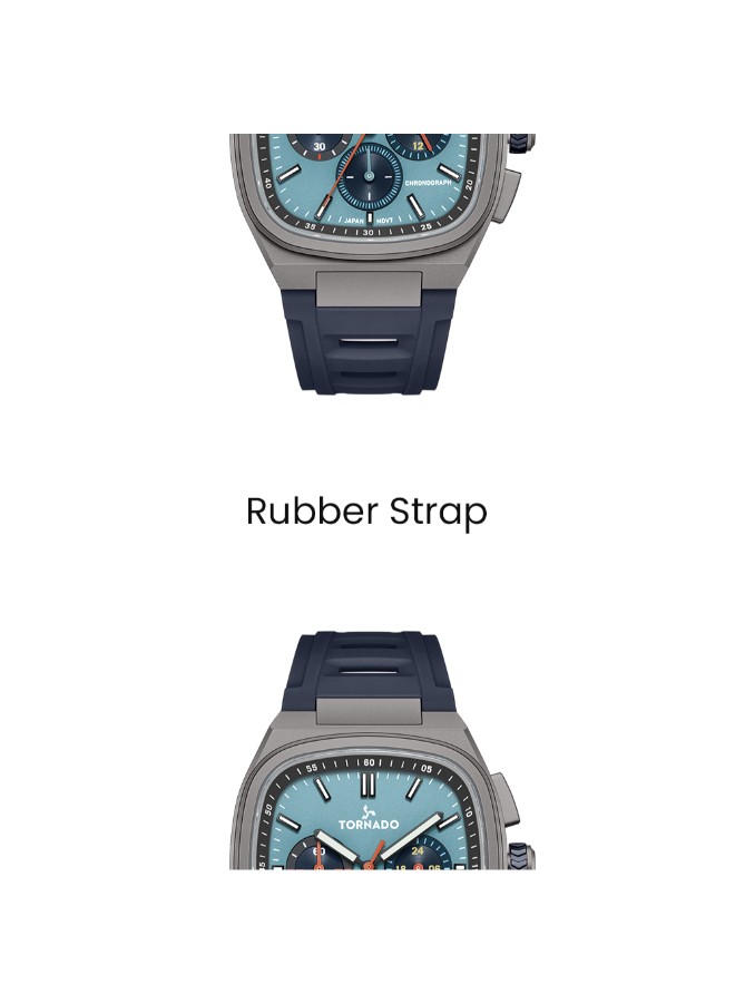 Tornado Aristocrate Men’s Chronograph Watch | Blue Dial, 42mm, 100 m (10 ATM)