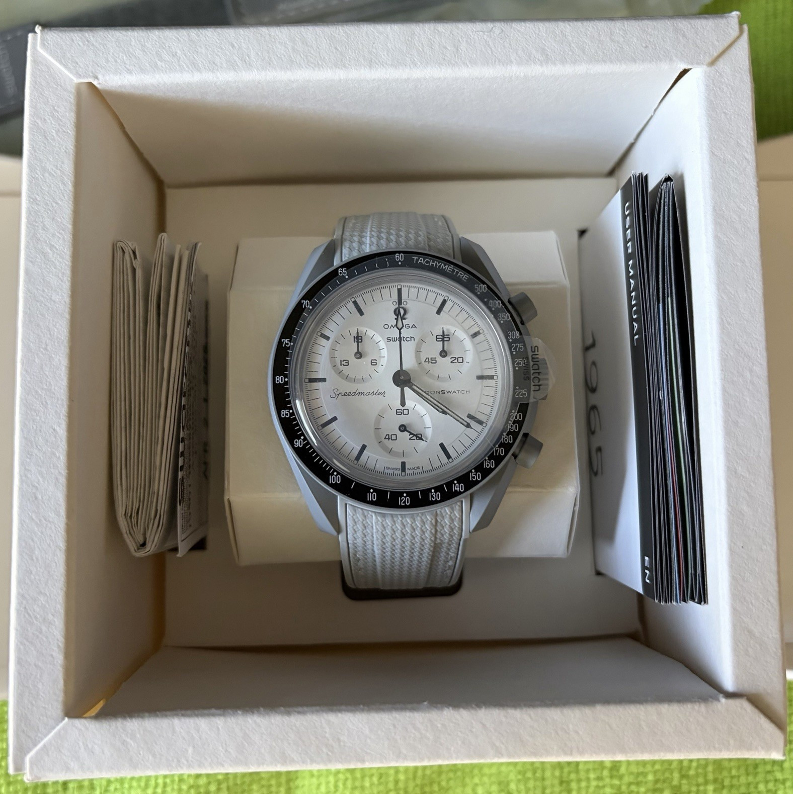 Swatch MoonSwatch Mission to the Moon 1965 Bioceramic Quartz Chrono 42mm