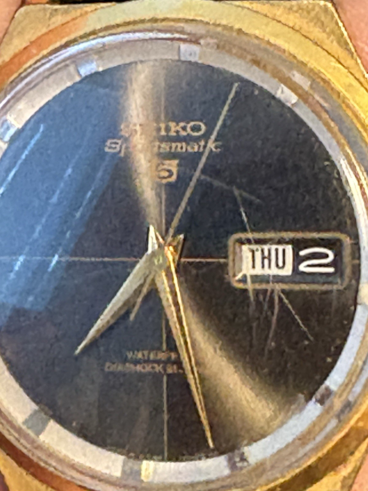 Vintage Seiko 6619-7010 Sportsmatic 5 Men’s Automatic Watch Leather Band RUNS!!
