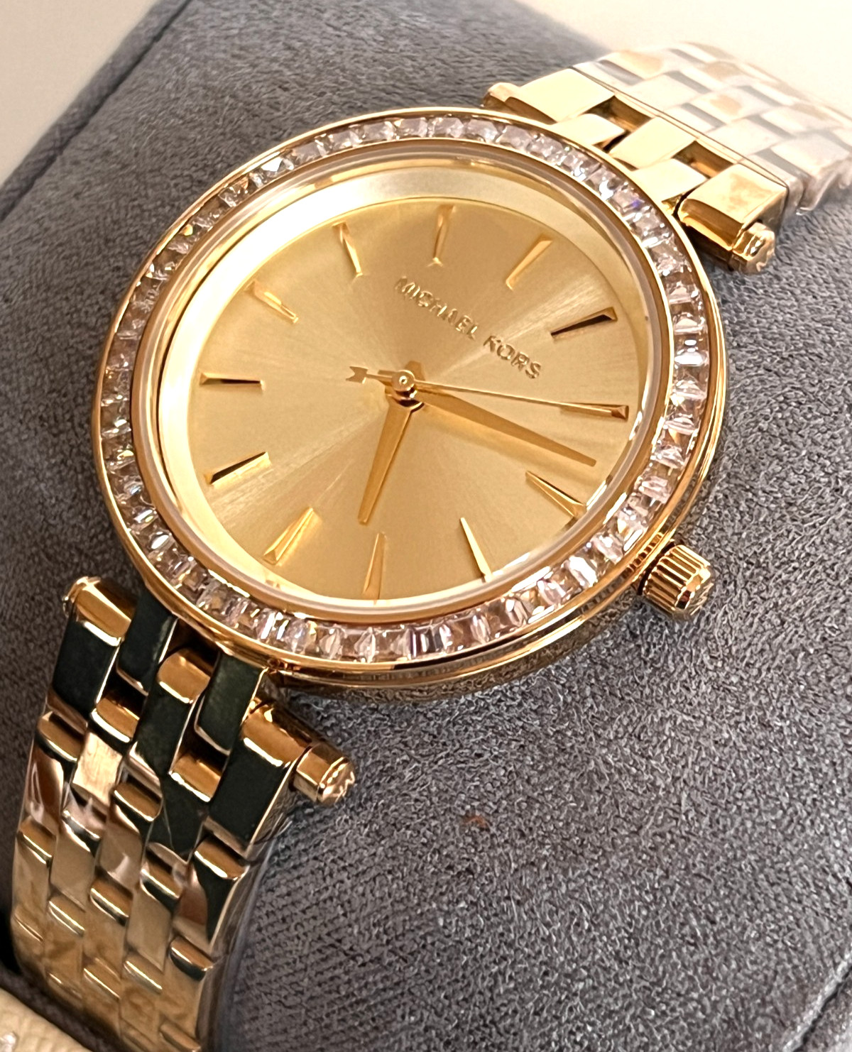 Michael Kors MK3365 Women’s Mini Darci Gold-Tone Wrist Watch BNWT Gift Box $250