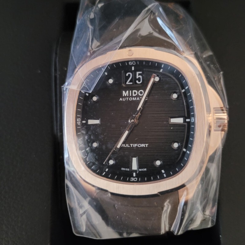 New Mido Multifort Tv Big Date Brown Dial Brown Strap 40mm M049.526.37.291.00