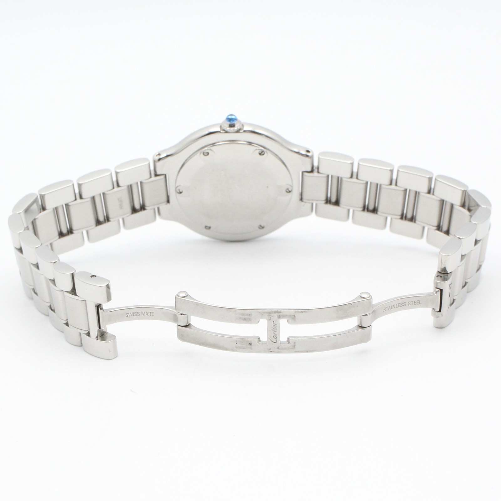 CARTIER Must21 LM Wrist Watch W10110T2 Quartz Stainless Steel Used Women
