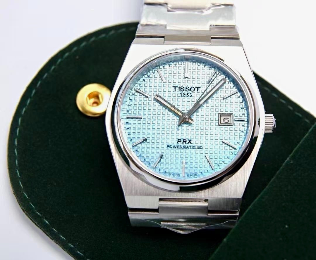 Tissot PRX Powermatic 80 Blue Tapisserie Dial Auto Date 40mm watch