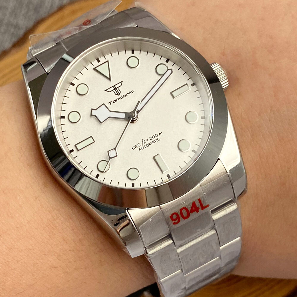 Luminous 36mm/39mm Tandorio Sapphire Glass Polished NH35 Automatic Men’s Watch