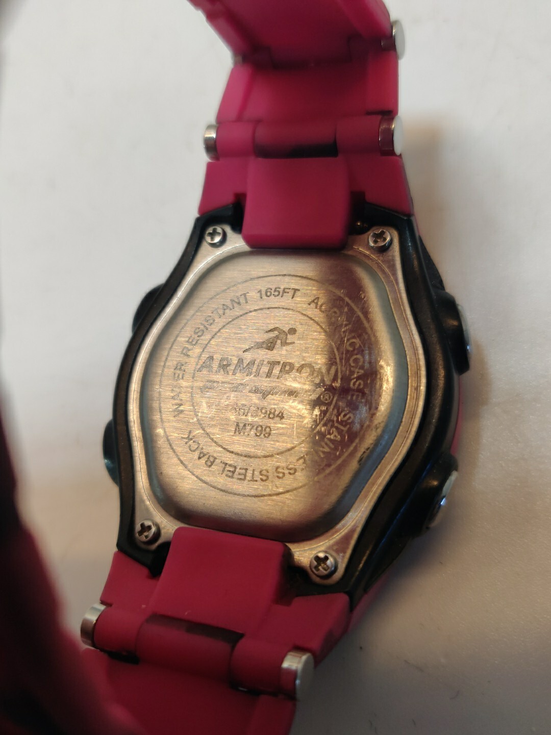 Amitron Women’s Pro-Sport Digital Chronograph Pink & Black Camo Model # 45/6984