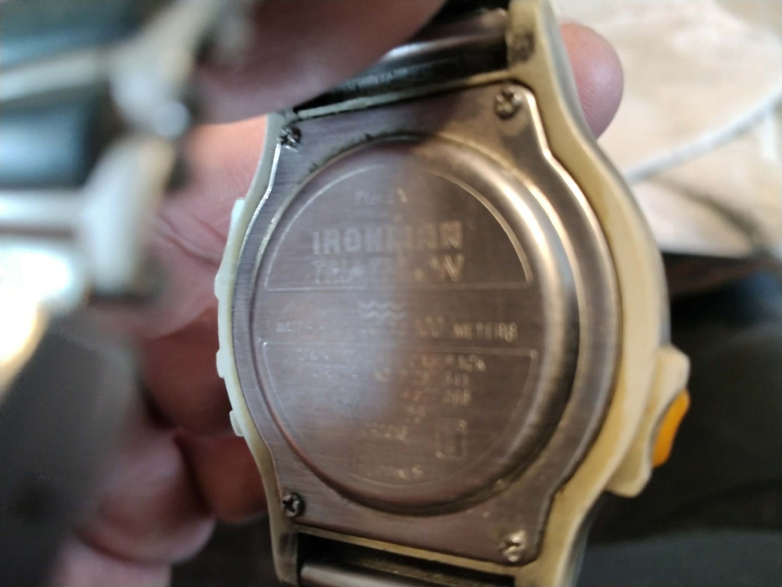 Vintage Timex Ironman Triathlon Mens Watch 39mm Indiglo 8 Lap New Battery 7.25″