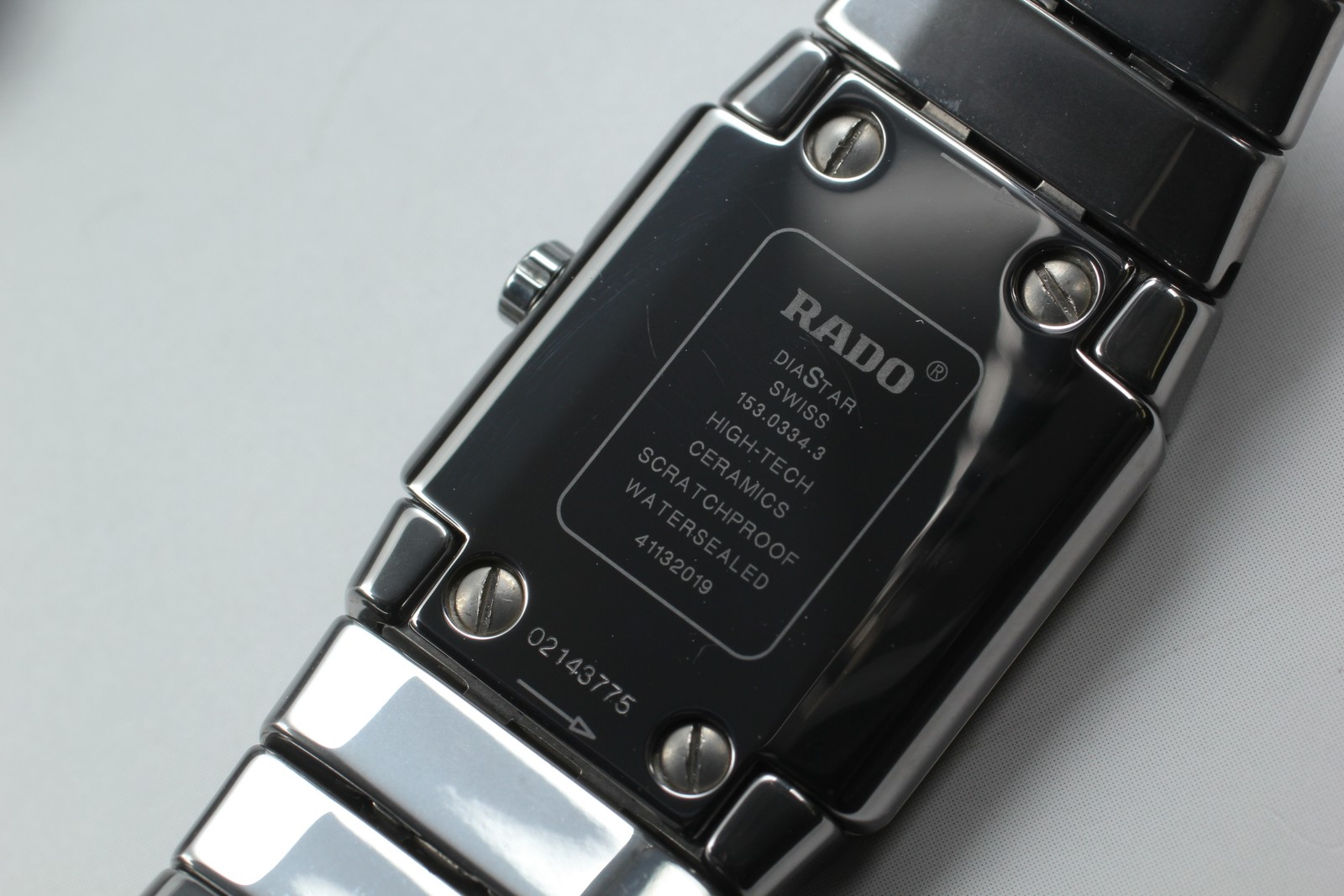 [MINT] RADO DIASTAR 153.0334.3 Ceramic Quartz Gray Unisex Watch From JAPAN