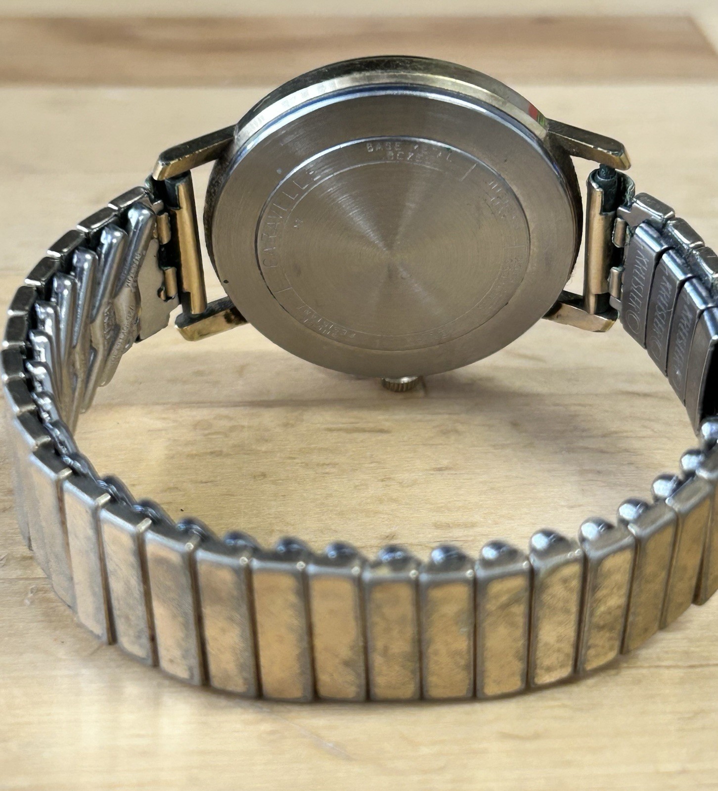 Vintage Caravelle Men’s Watch Water Proof Gold Filled Appears To Run