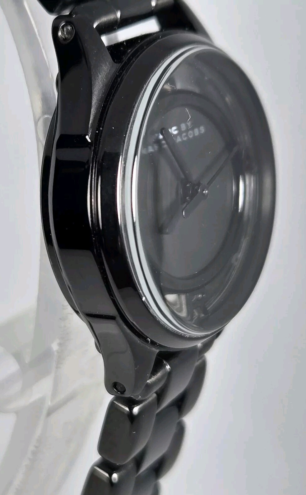 MARK BY MARK JACOBS WOMEN’S SKELETON STAINLESS STEEL WATER RESISTAN BLACK DIAL