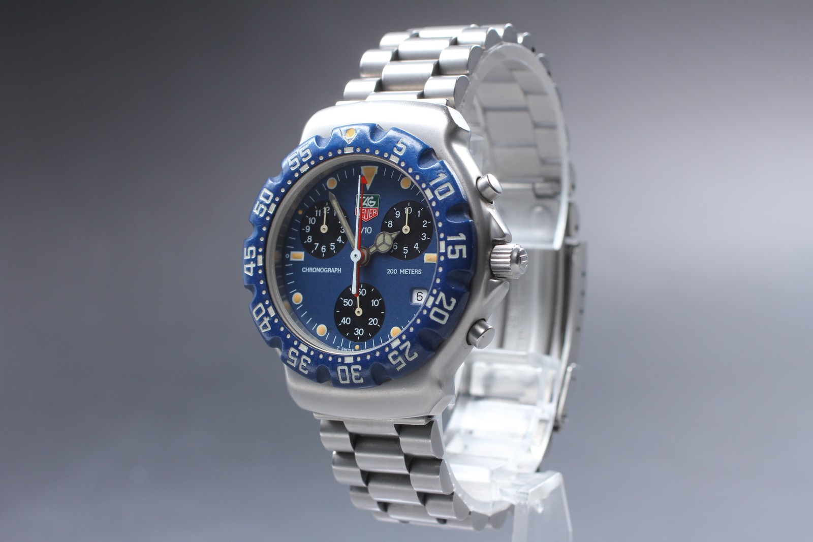 TAG Heuer Formula 1 CA1210-R0 Chronograph Blue 37mm Qz Men’s Near MINT/Full Set
