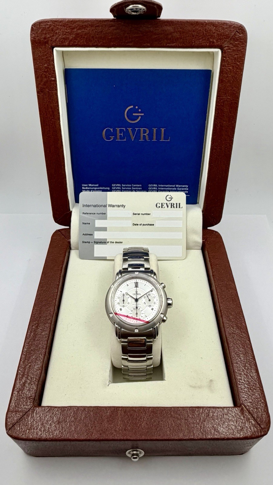 Gevril Greenwich First Generation K0111 Swiss Automatic 51J Chronograph NOS Mint