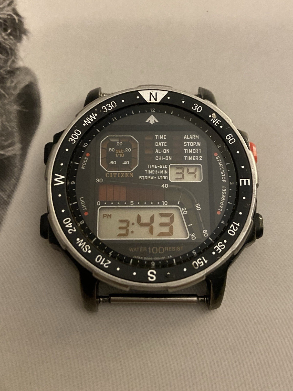 Vintage 1980s Citizen D060 PVD Windsurfer Watch, Japan