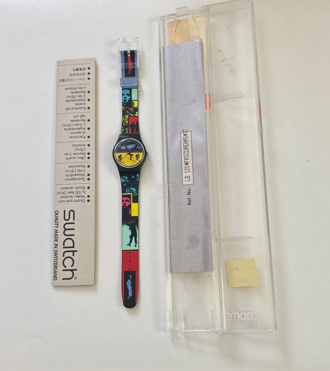 Vintage 1988 Swatch Frozen Dreams LB120 25mm