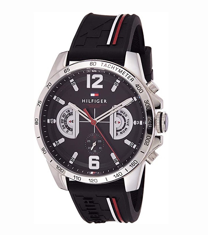 TOMMY HILFIGER Decker 1791473 Black Dial Men’s Watch 46mm