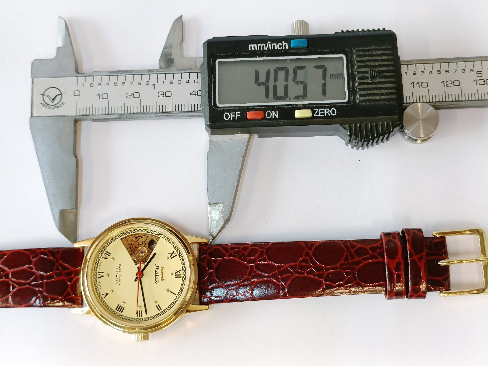 HMT JHALAK 17J WINDING CREAM DIAL 0231 INDIA MEN’S WORKING CONDITION