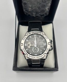 Casio G SHOCK Tough Solar Ana Digi Black Metal Bezel Men’s Wristwatch
