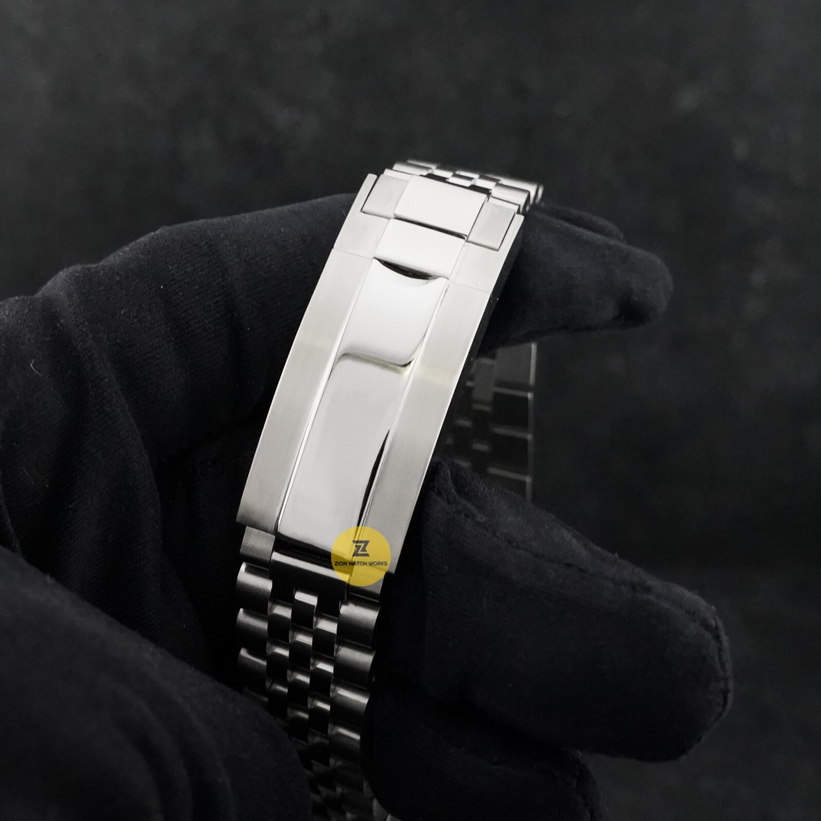 Custom Made 40mm Black GMT Custom Sub Style Mod Watch Jubilee w/ NH34 Movement