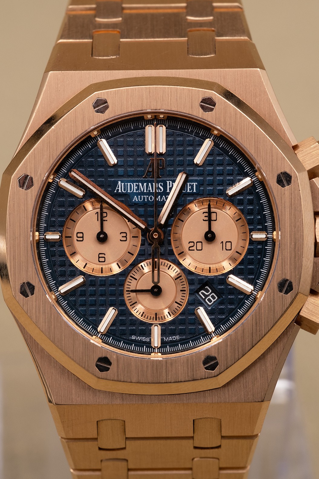 Audemars Piguet Royal Oak Chronograph Blue Dial Complete