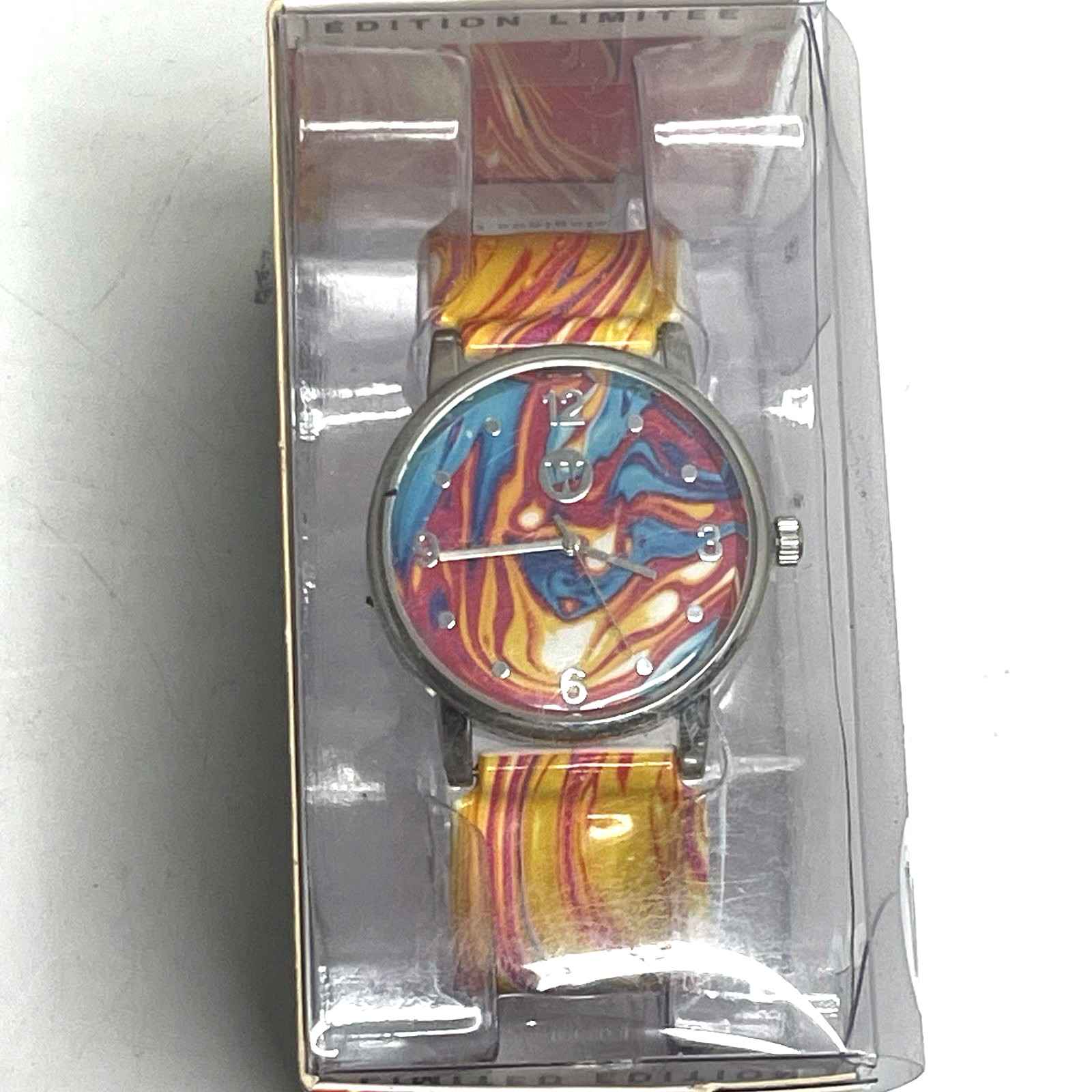 Watchitude Color Lava #628 Limited Edition Unisex Multicolor Snap Watch NEW