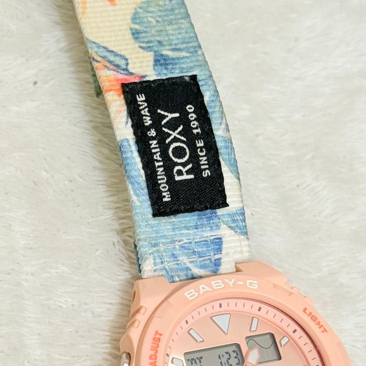 Casio Baby-G ROXY BAX-100RX 25th Anniversary Tide Graph Pink Ladies Watch
