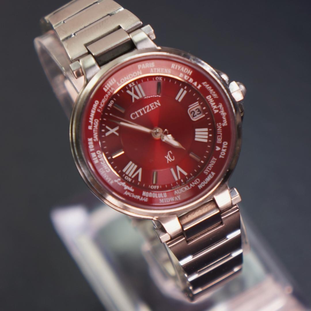 CITIZEN xC Happy Flight Red Dial Watch EC1010-57W From Japan
