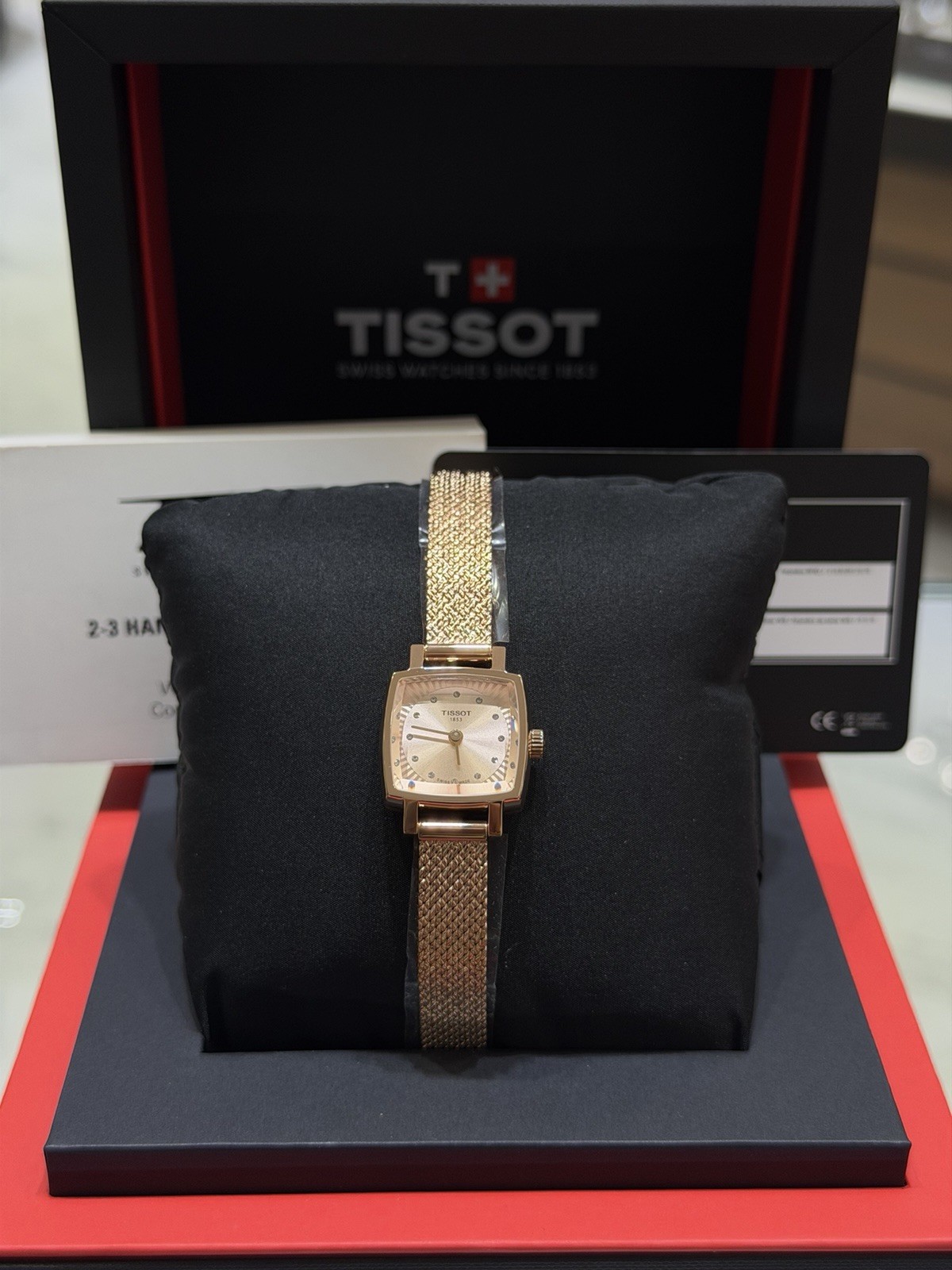 New Tissot Lovely Rose Gold Diamond Dial 22MM Women’s Watch – T058.109.33.456.00