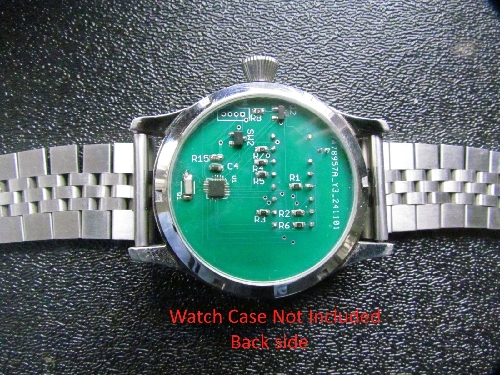NEW! Retro Look 7mm (.28″) RED LED Watch Module for 38mm dial case.