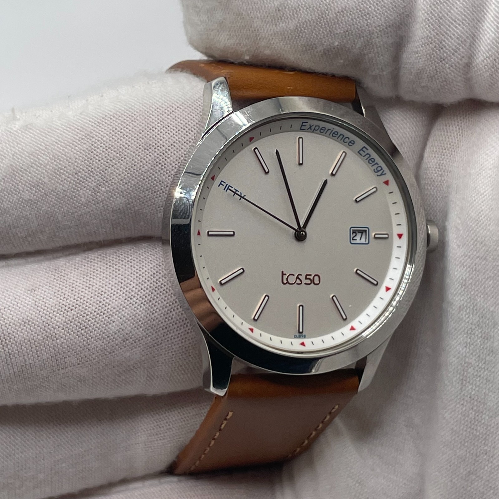 Titan Watch Mens TCS50 Date Quartz Analog Brown Leather Band Three Hands India