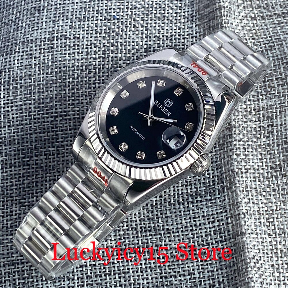 BLIGER 36MM 39MM Black Blue Red Silver Japan NH35A Automatic Men’s Watch