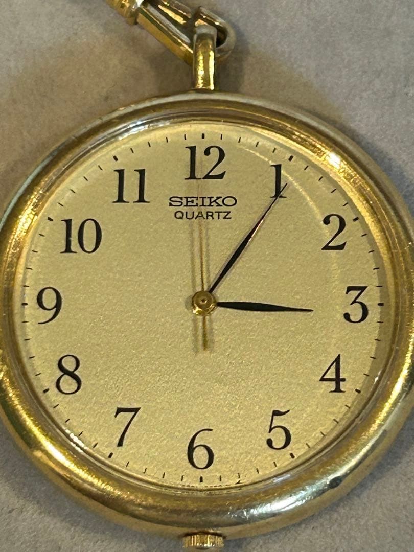 Seiko SEIKO 2C21-0140 Pocket Watch Quartz