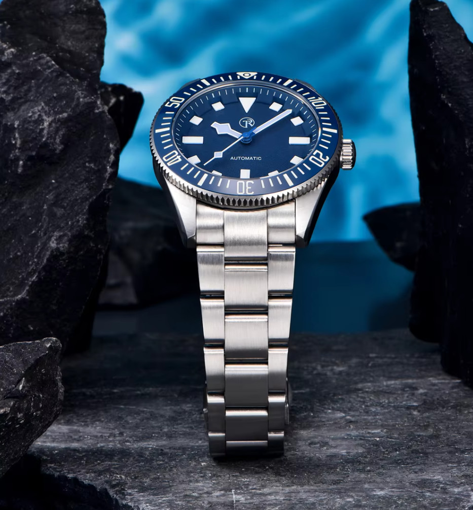 NEW ROLLS TIMI RT7910 ALL STEEL DIVE WATCH SEIKO NH35 SAPPHIRE CERAMIC 100m BGW9